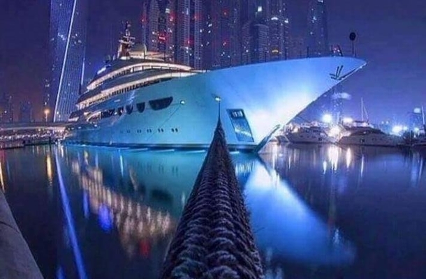 ship taking a selfie with a selfie stick