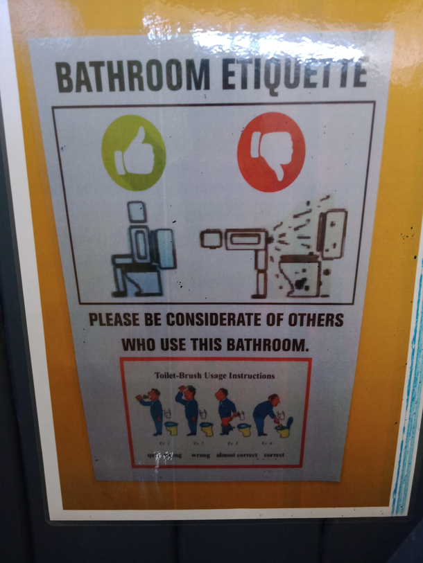 Shitpost Bathroom etiquette