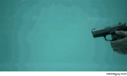 Shooting a gun underwater 