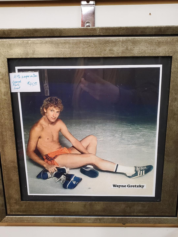 Shopping around an Antique Mall and came across Wayne Gretzys Dudeoir photo