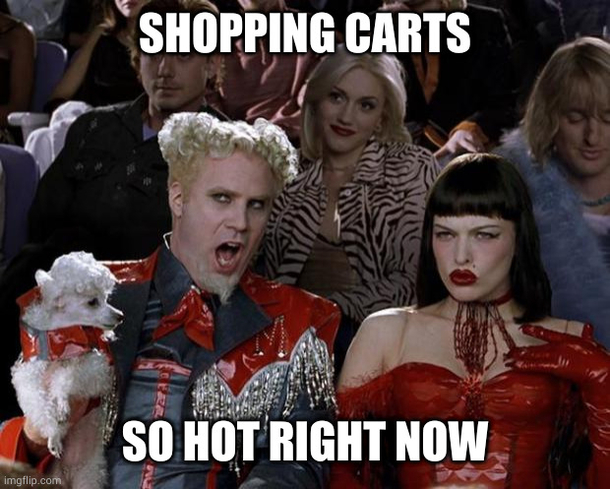 Shopping cart etiquette is all the rage