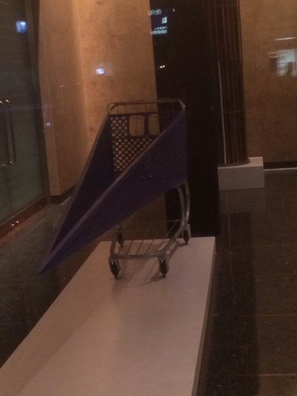 Shopping cart for the more aggressive shopper