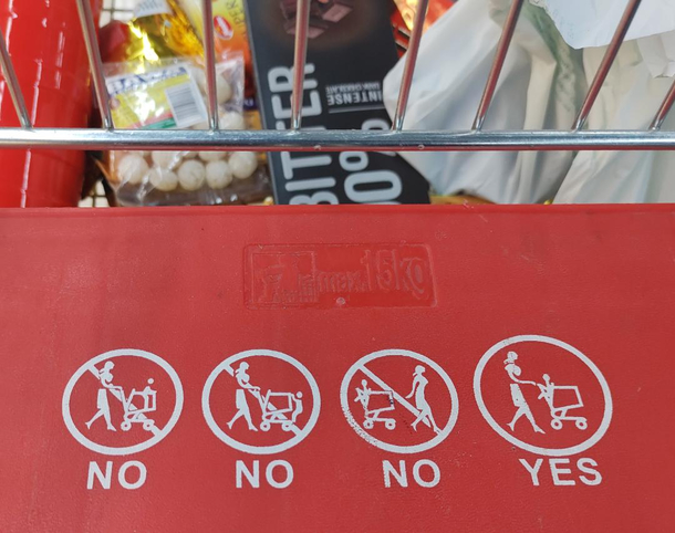 Shopping cart instructions rd one struck a nerve
