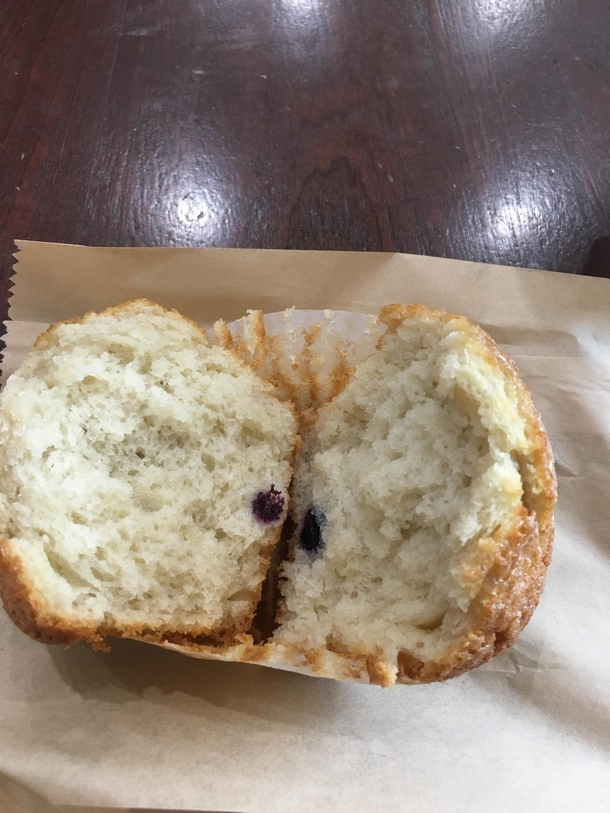 Should have ordered the blueberries muffin