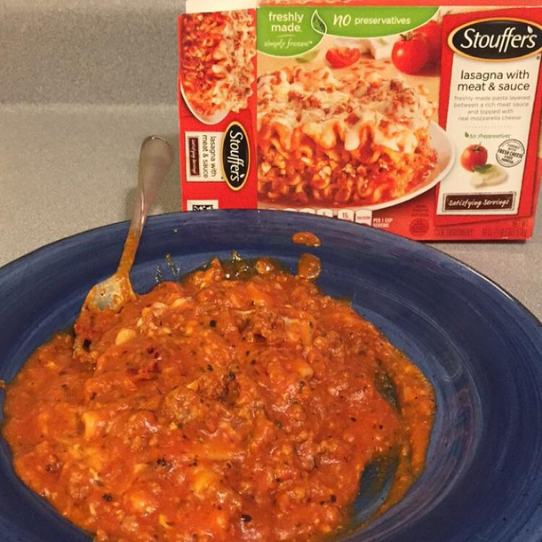 Shoutout to my lasagna for looking like the box