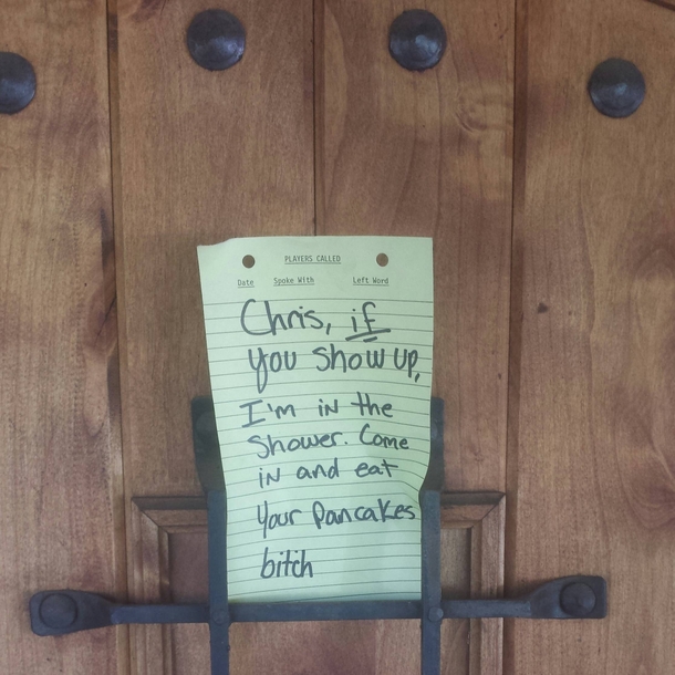 Showed up late to my friends house before classwhat a good guy