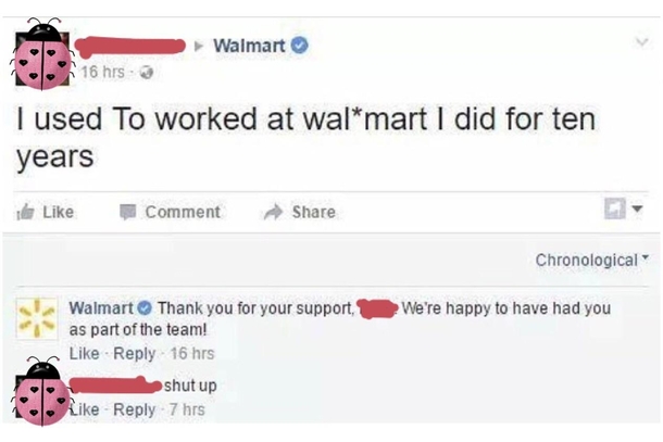 Shut up Walmart
