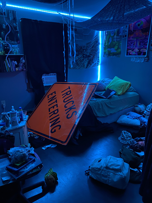 Sigh My teen stole her first sign last night