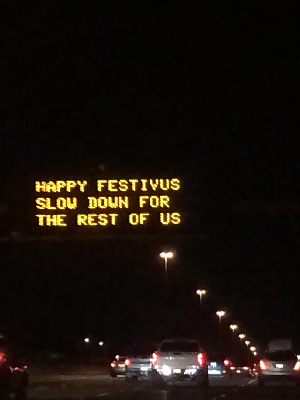 Sign above the freeway in Tempe AZ