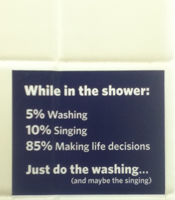 Sign in the shower stall at my university
