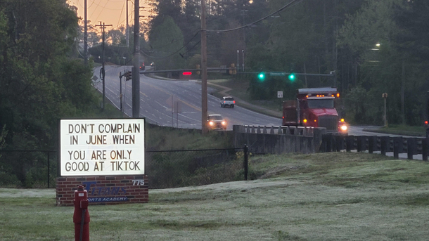 Sign outside a baseball training center thats still offering virtual lessons during the COVID- shutdown