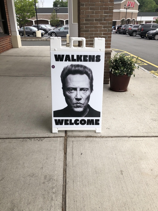 Sign outside of a local business