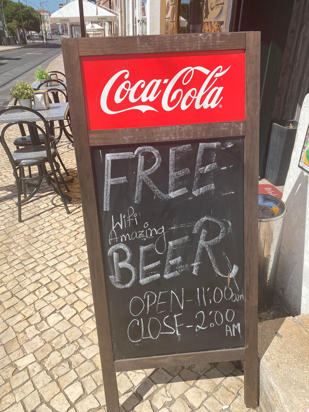 Sign seen today in Portugal