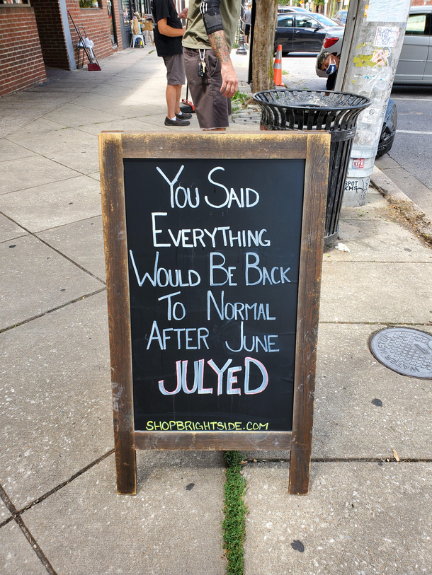 Sign spotted in Baltimore MD