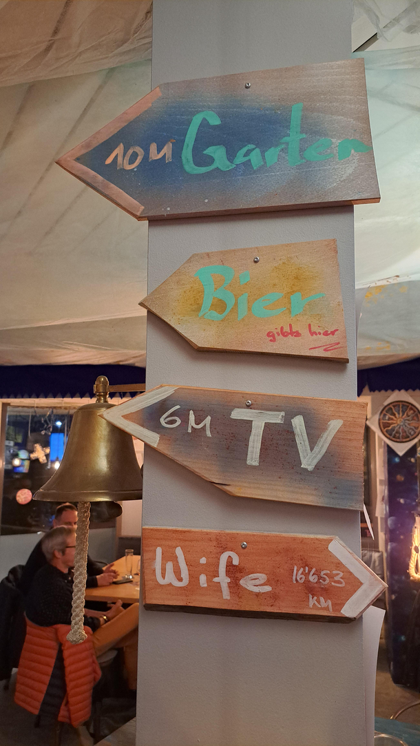 Signs in my local bar