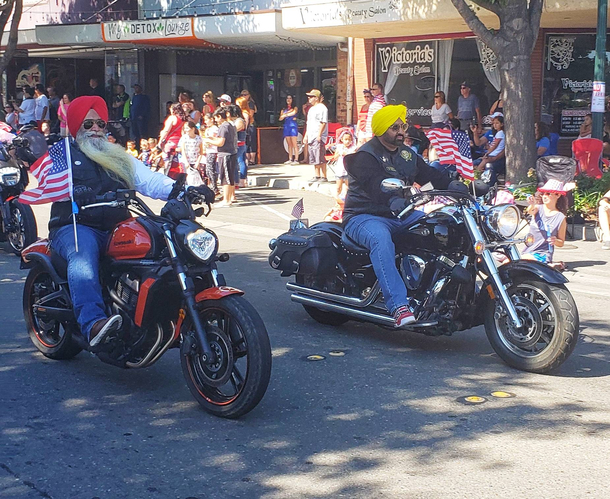 Sikh Bikers at th of July Parade
