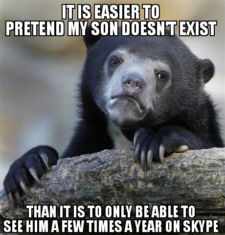 Since my ex wife left me and took my son when he was  it has been over  years