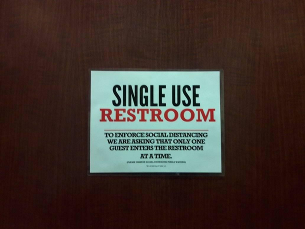 Single Use Restroom Does Arbys throw it away if you use it