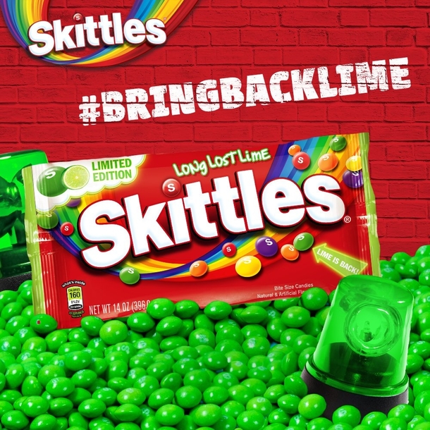 SKITTLES ADMITS THEY FUCKED UP SWAPPING GREEN APPLE FOR LIME  YEARS AGO