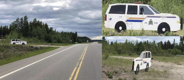 Slow down theres a police car