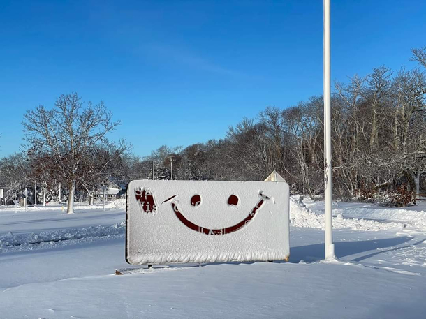 Smile in the snow