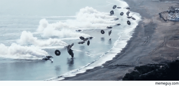 Smoke Screen During Massive Korea amp US Marines Amphibious Beach Landing