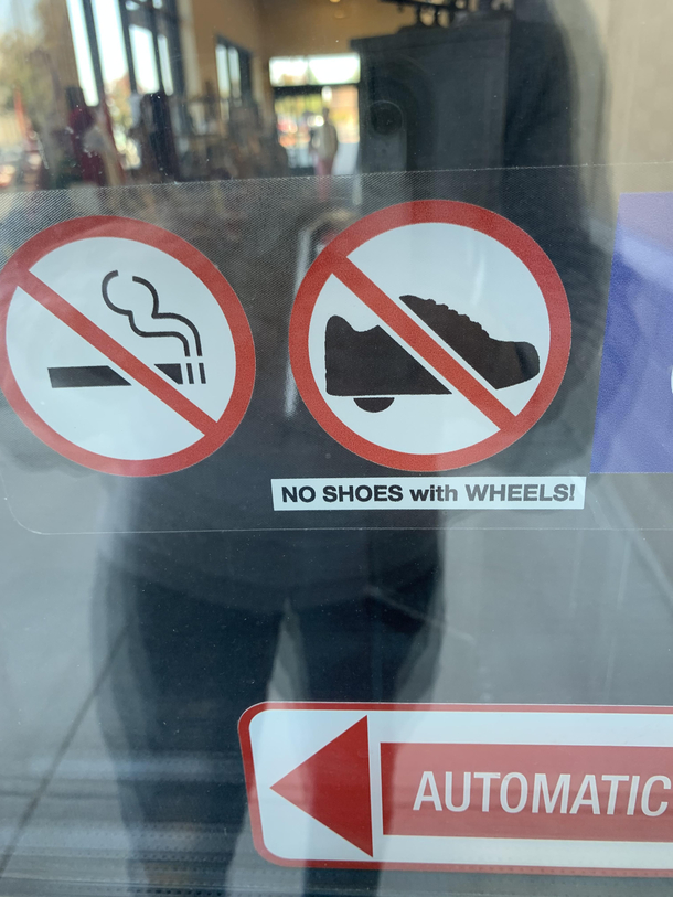 Smoking and Heelys Are Not Welcome At Hobby Lobby