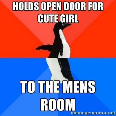 Smooth moment at the bathroom today