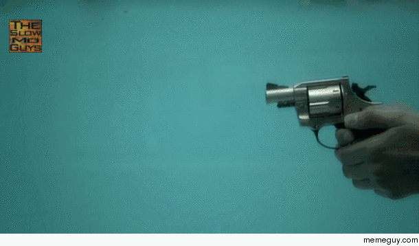 Snubnosed revolver fired underwater