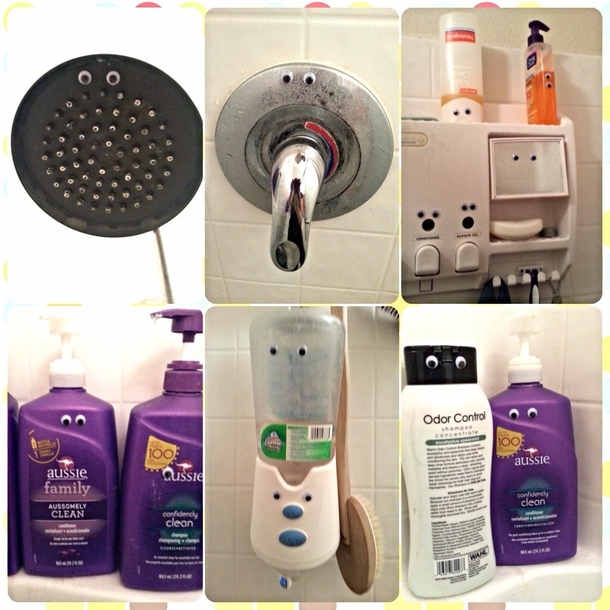 Snuck into my daughters bathroom while she was out I heard a scream then giggles when she went to shower
