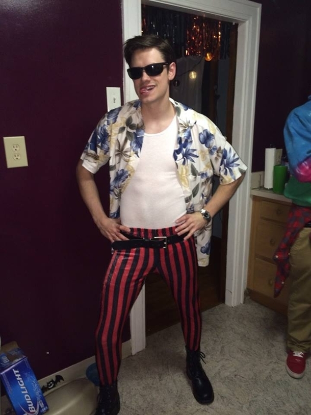 So a friend of mine really aced his Halloween costume - Meme Guy