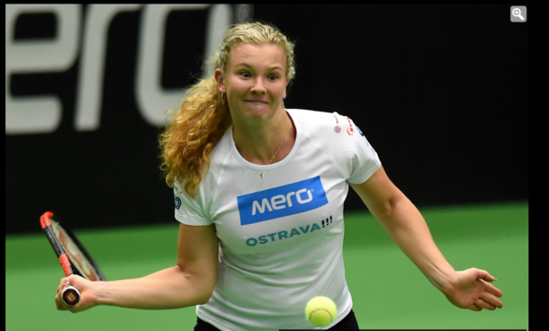 So a young talented czech tennis player got her first article in national newspaper - this is the pic they chose to go with