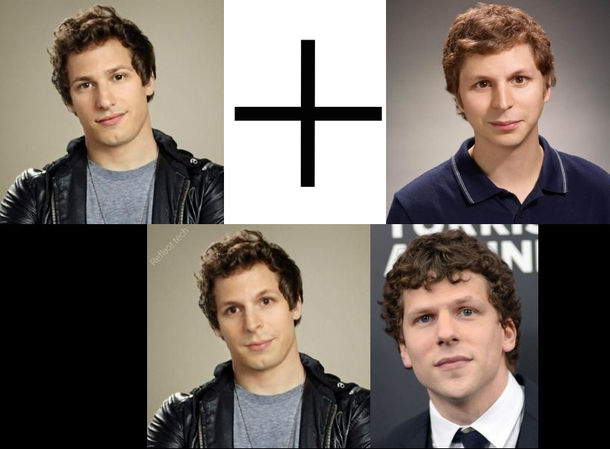 So apparently if Andy Samberg and Michael Cera should have a son it would be Jesse Eisenberg