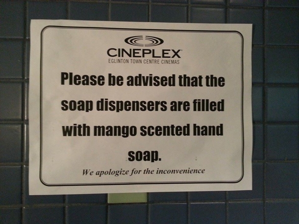 So apparently in Canada we are apologizing for soap now