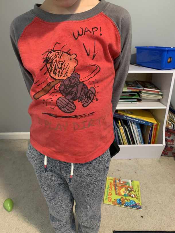 So can my son not wear this to school anymore