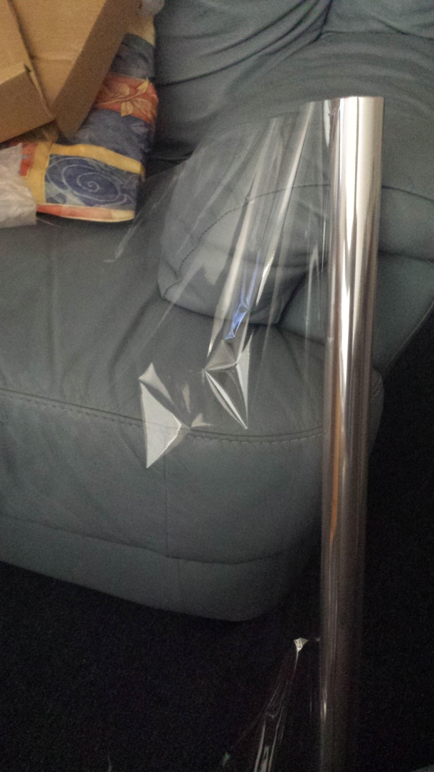So I bought some silver wrapping paper