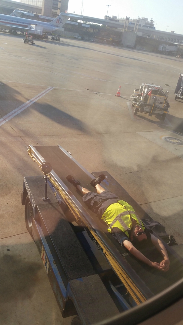 So I caught this as I was waiting for my plane to take off