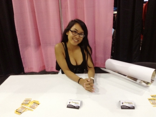 610px x 455px - So I found a deserted booth at a porn convention and sat ...