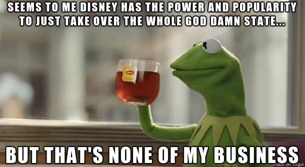 So I hear Florida is threatening to take away Disneys special governing power around their parks because of their stance on the Dont Say Gay and other lawsI dont think thats a fight they want
