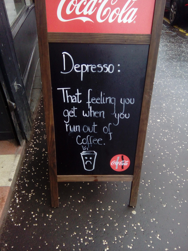 So i just need coffee