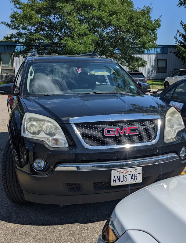So I saw some vanity plates today
