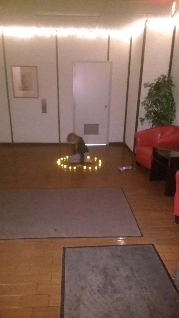 So I saw this girl summoning Satan at my friends wedding