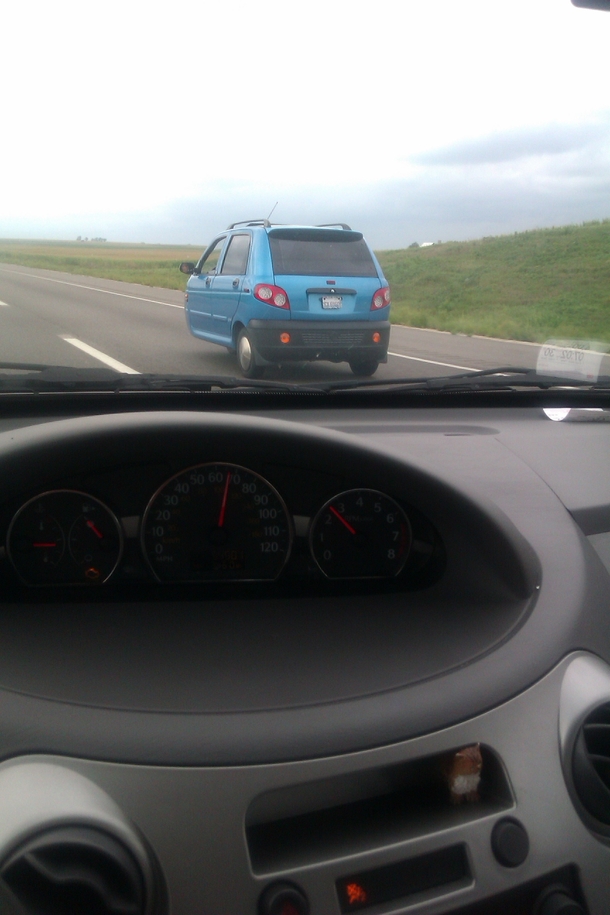 So I saw this on the road this weekend