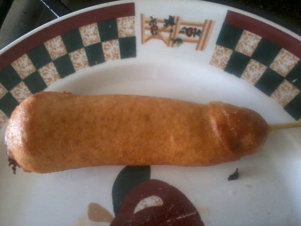So I tried making homemade corndogs for the first time