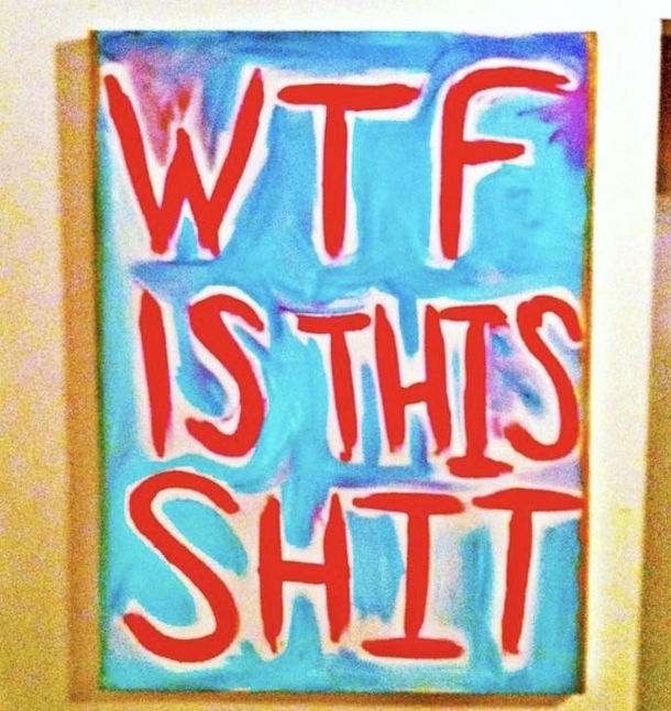 So Im an artist and one day I had no inspiration and this is what came out out of frustration I sold it today for a 