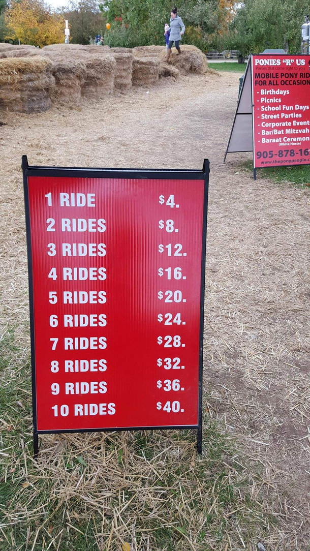 So just  a ride then