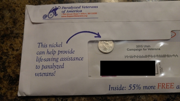 So just keep the fucking nickel then