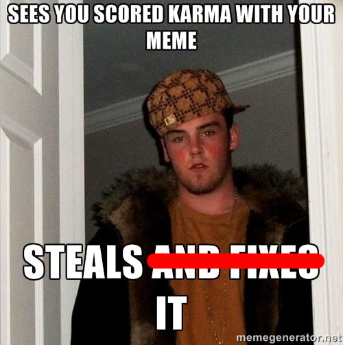 so many redditors fixing memes lately