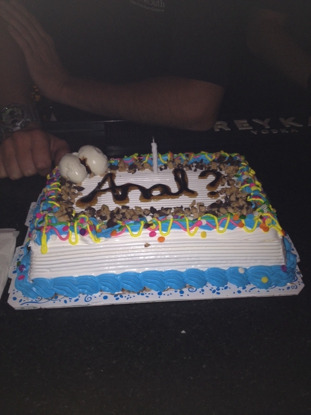 So my boyfriend just surprised me with my birthday cake