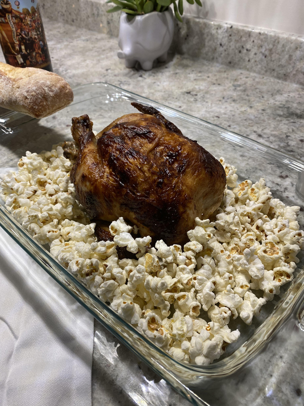 So my boyfriend made me popcorn chicken